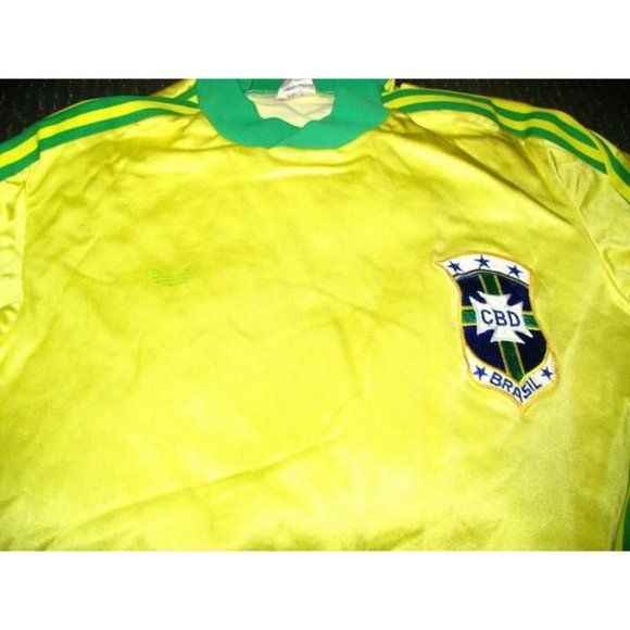 Brazil Adidas 1977 1978 Soccer Vintage Jersey M - Picture 3 of 4
